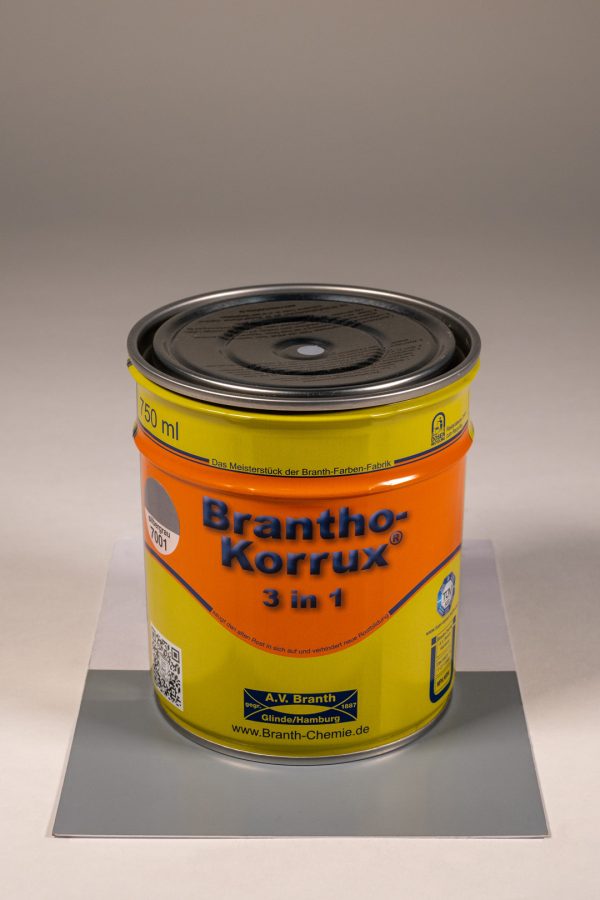 Brantho-Korrux "3 in 1" | Industriāls pārklājums 750ml RAL 7001 (silver grey) — attēls 2